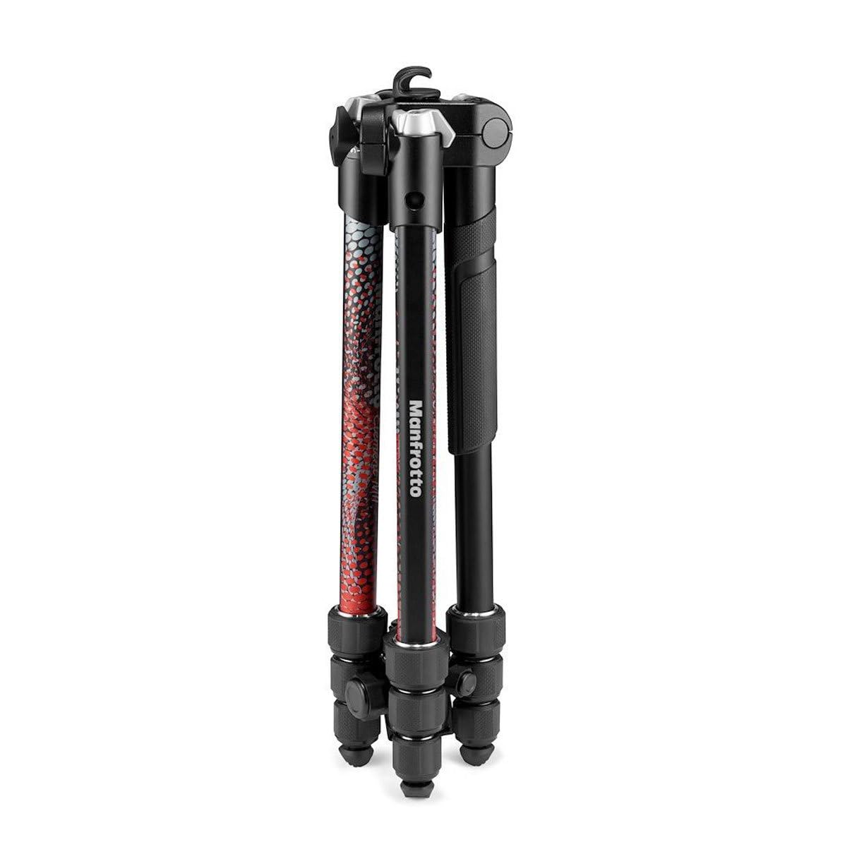 Manfrotto Element Mii 4-Section Aluminum Tripod With Ball Head, Red