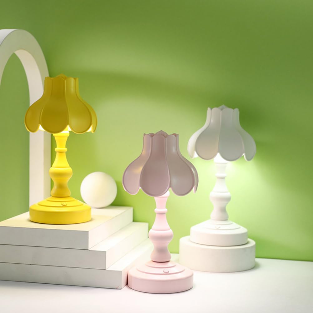 Ukcoco Usb Charging Desk Lamp, Mini Led Reading Light, Nightstand Lamp For Bedroom, Student Dorm, White, 7.08X2.95X2.95 Inch, Plastic