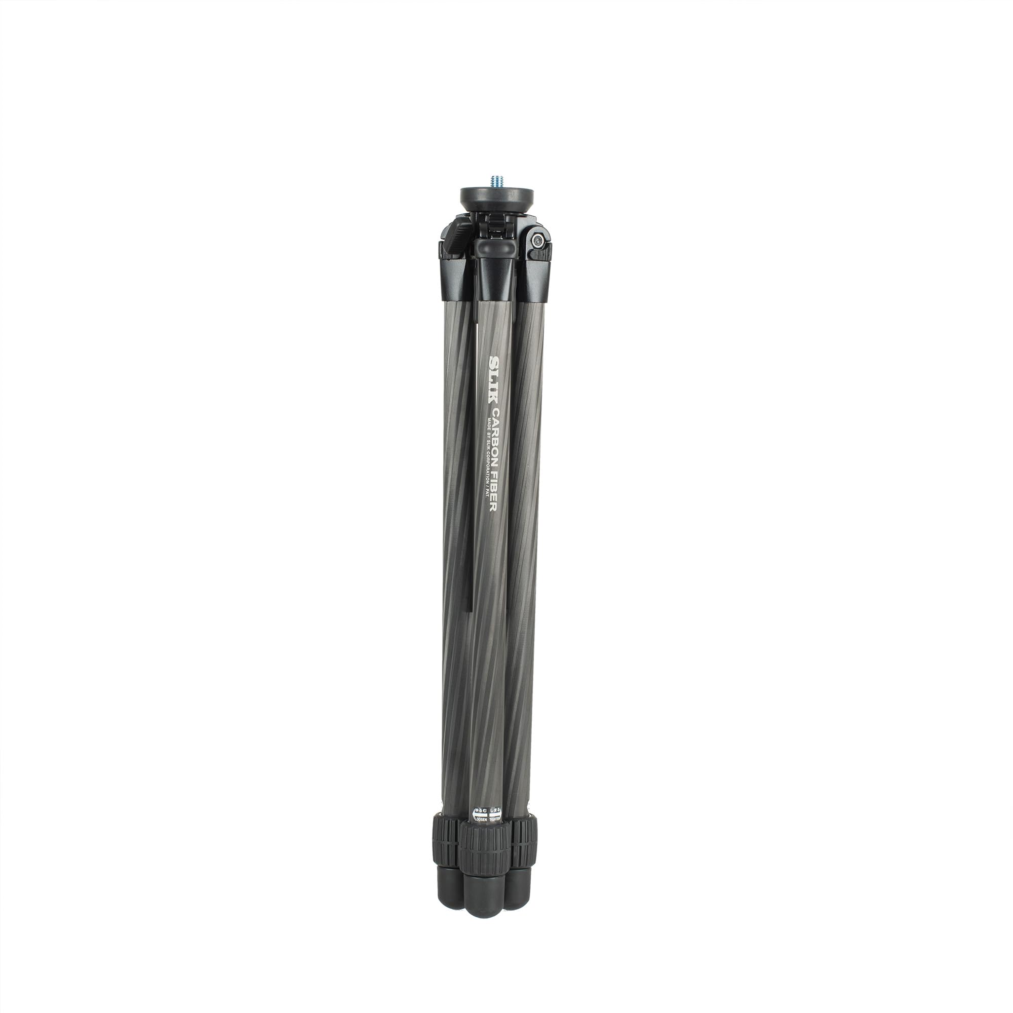 Slik Pro Cf-632 Carbon Fiber Backpacking Tripod 2-Sections 37.5"