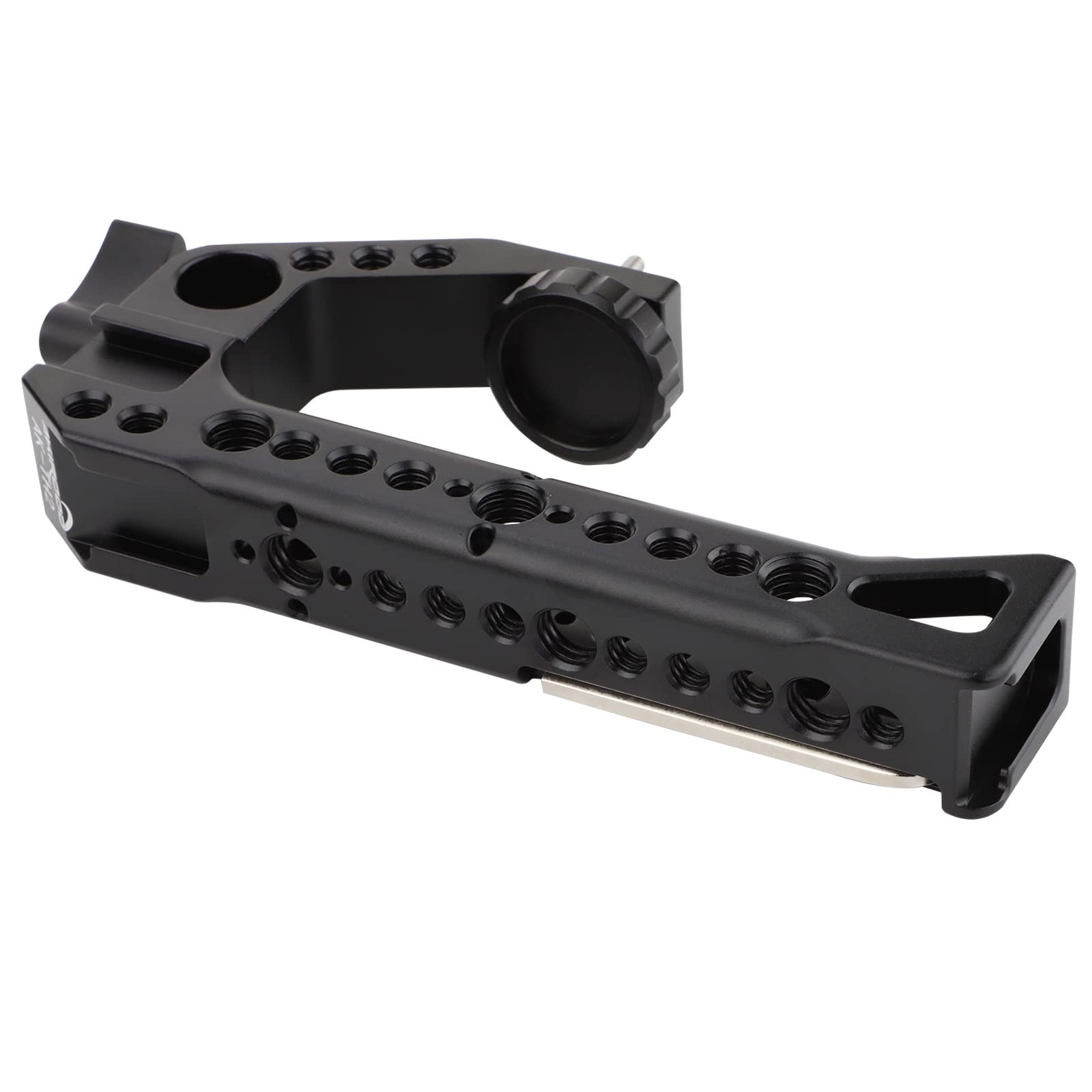 Akirood Universal Top Handle Grip,Video Stabilizing Rig With 3/8” Arri Locating Pins For Microphone, Led Light, Monitor, Easy Low Angle Shots
