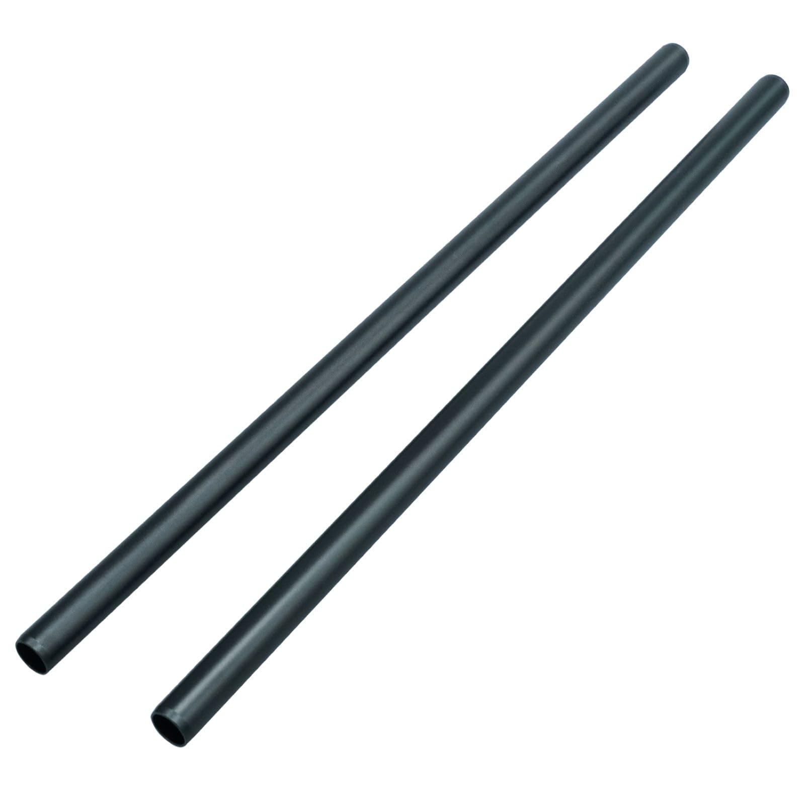 Anntery 15Mm Camera Rods Aluminum Alloy 16Inch Black Rail Rod 400Mm Pack Of 2- (A014-16 Rod-400Mm)