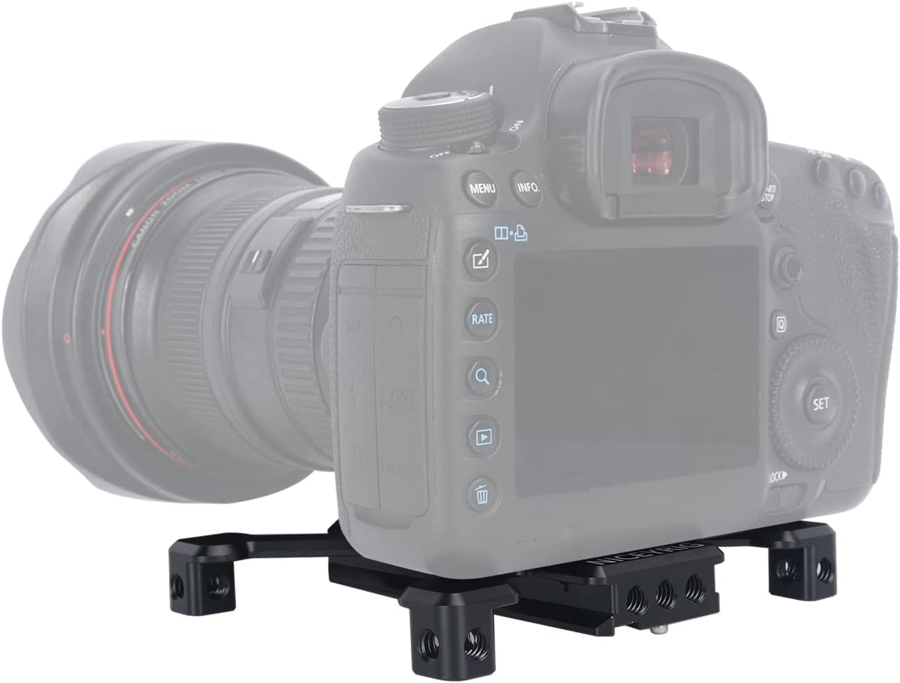 Niceyrig Quick Release Plate For Arca-Swiss Standard, Tripod/Ground Shooting Switch Plate With Four-Feet Stand Support For Heavy Camera, Camcorder - 520