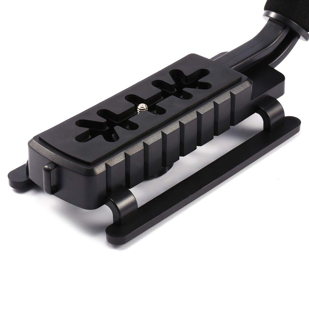 Greensen Video Stabilizing Handle Grip With Hot-Shoe Mount, Portable U-Grip Handheld Stabilizer For Dslr Camera Camcorder