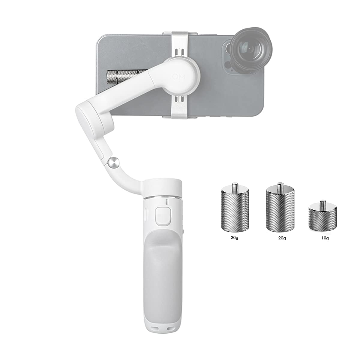 Supfoto Om6/Om5/Se/Om 4/Osmo Mobile 3 Counterweight Set 20G+10G Balance Counter Weights For Dji Om6/Om5/Se/Om 4/Osmo Mobile 3 Gimbal Stabilizer To Iphone 11/Pro/Pro Max