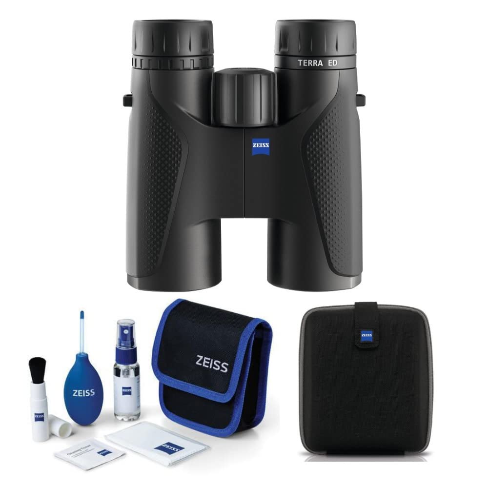 Zeiss 8X42 Terra Ed Binoculars (Black) With Lens Cleaning Kit Bundle