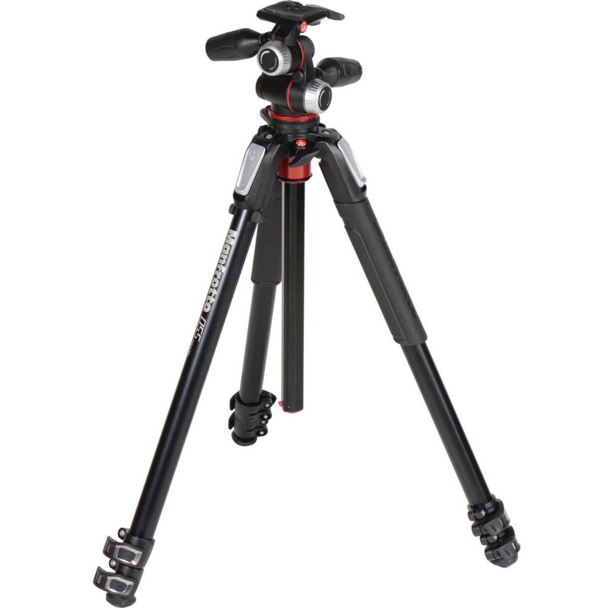 Manfrotto 055 3-Section Aluminum Tripod With 3-Way Head