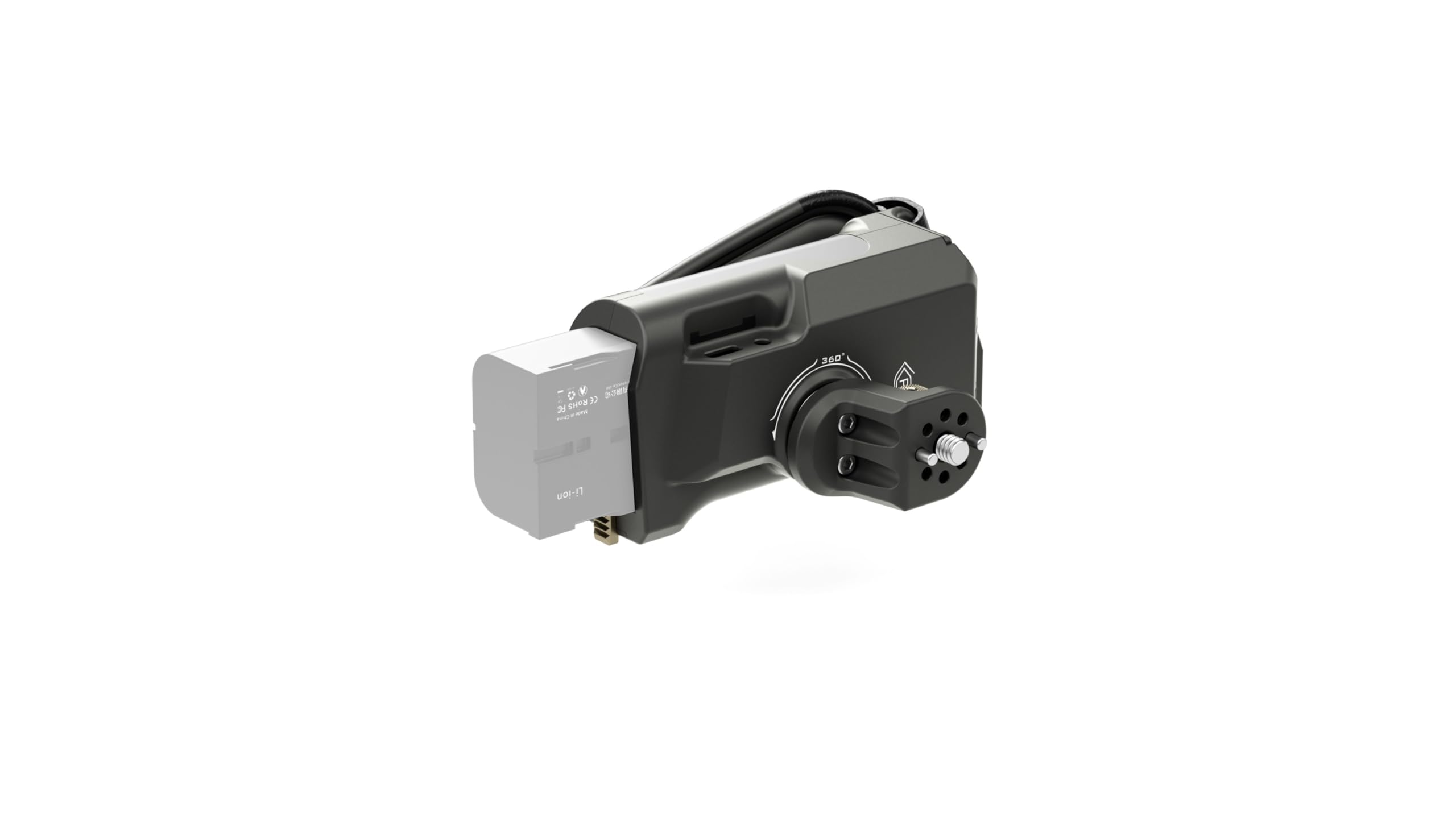 Tilta Left Side Power Advanced Handle Ta-Aha6-L-B For Cage Ta-T11-B-B With Run/Stop For F570 Battery (Battery Is Not Included)