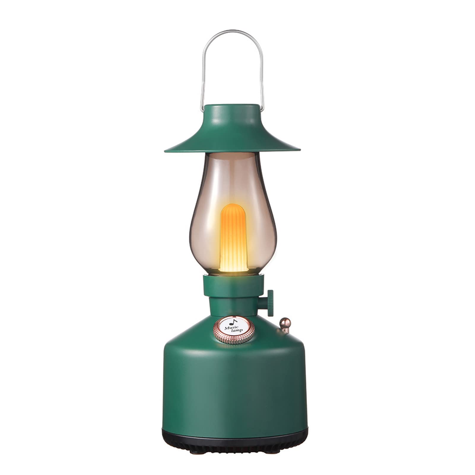 Sanpyl Retro Bluetooth Table Lamp, Dimmable Candlelight Speaker With Ipx4 Waterproof, 8 Hour Playtime For Bedroom Decor/Camping, Vintage Kerosene Style