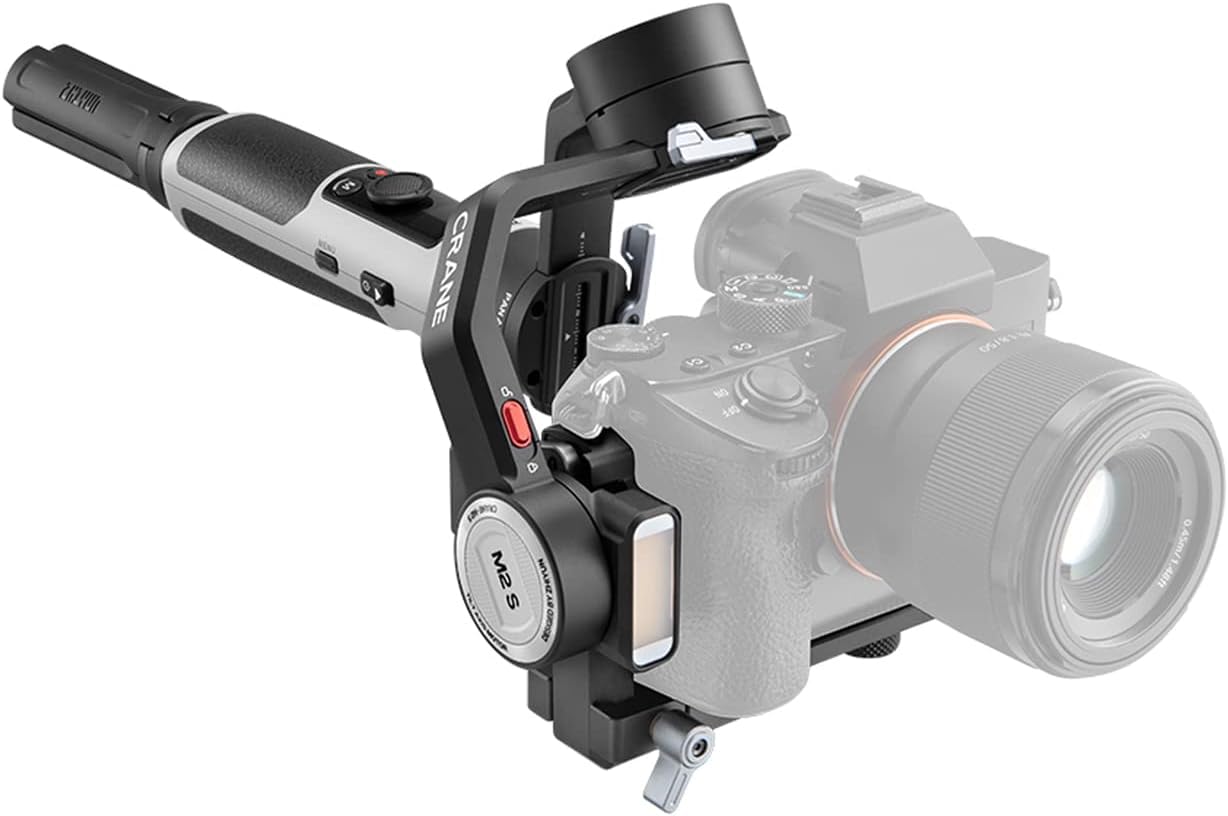Zhiyun Crane M2S Camera Gimbal Stabilizer Handheld 3-Axis Video Stabilizer For Lightweight Mirrorless Cameras (Standard Version)
