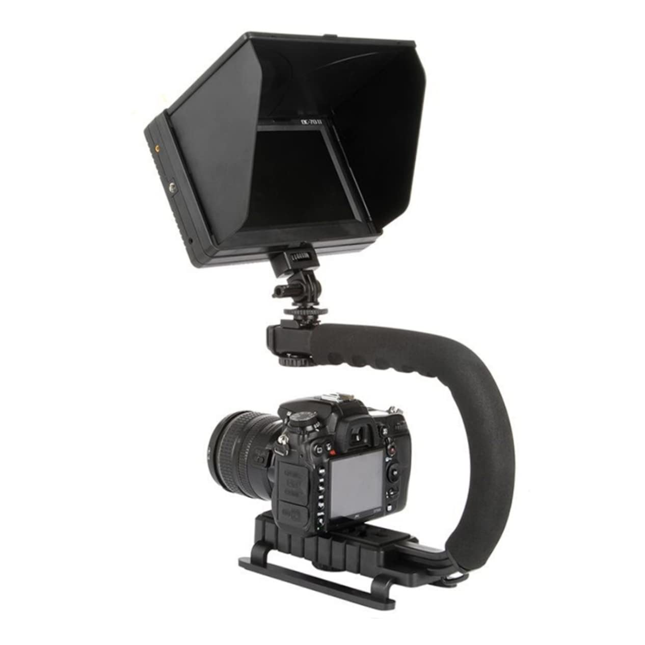 Tofficu Camera Stabilizer Hand Grip Black Portable Video Handheld Stabilizer For Photography And Travel Easy To Use For Smooth Footage