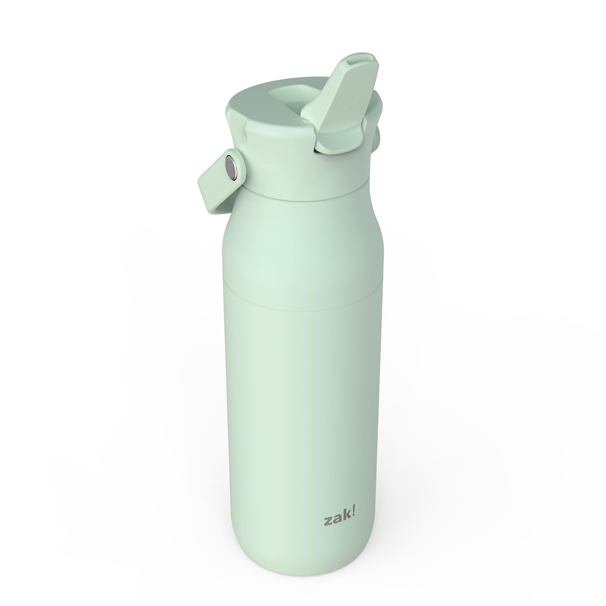 Zak Designs Harmony Water Bottle For Travel Or At Home, 32Oz Recycled Stainless Steel Is Leak-Proof