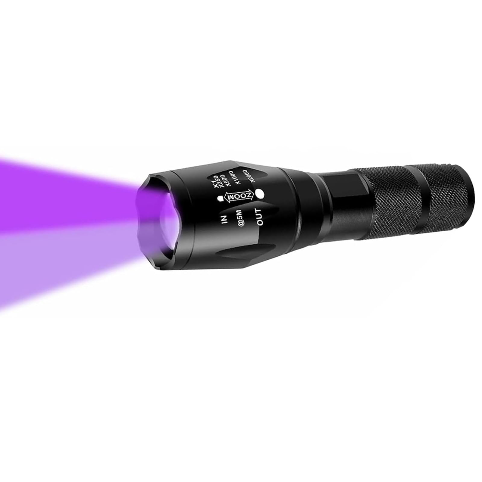 Zyunmall Uv Flashlight Black Light, 365Nm & 395Nm Wood’S Lamp 2 In 1 Ultraviolet Led Handheld Torch For Pet Urine, Fluorescent Agents, Uv Glue Curing, And Scorpion Detection