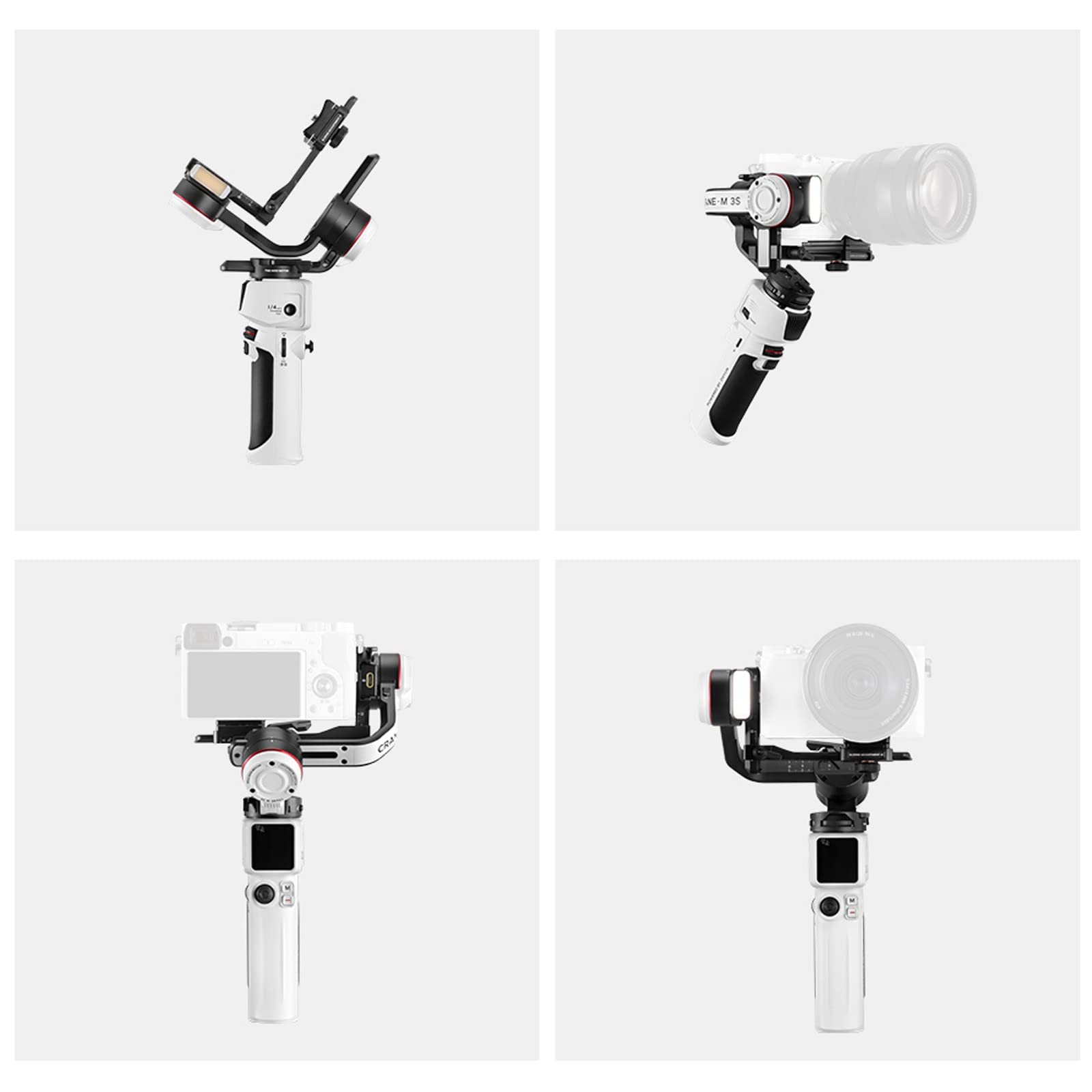 Zhiyun Crane M3S Combo Gimbal Stabilizer For Smartphone Mirrorless Dslr Camera Action Camera,3-Axis Gimbal For Iphone Gopro Sony Canon Nikon Fujifilm Panasonic Sigma