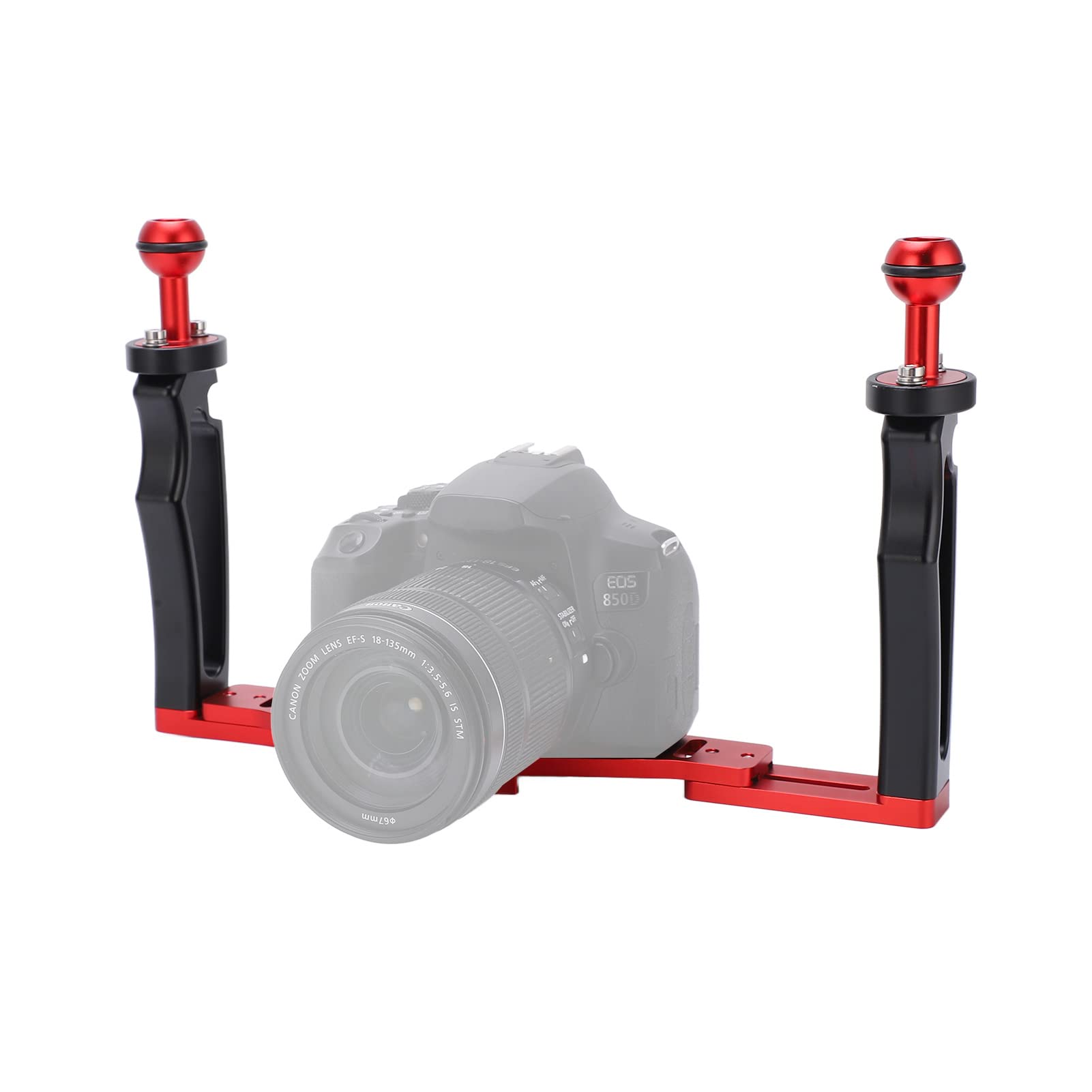 Fydun Dual Handle Tray Stabilizer Rig For For Balance Aluminium Tray Stabilizer Rig Diving Underwater Camera Housing Case Tray Mount