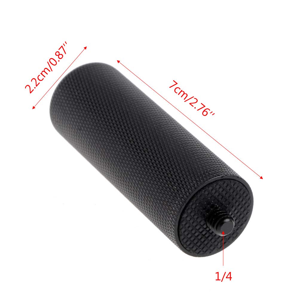 Zepfjhe 1/4'' Metal Handle Hand Grip Stabilizer Stick For Led Light Video Camera