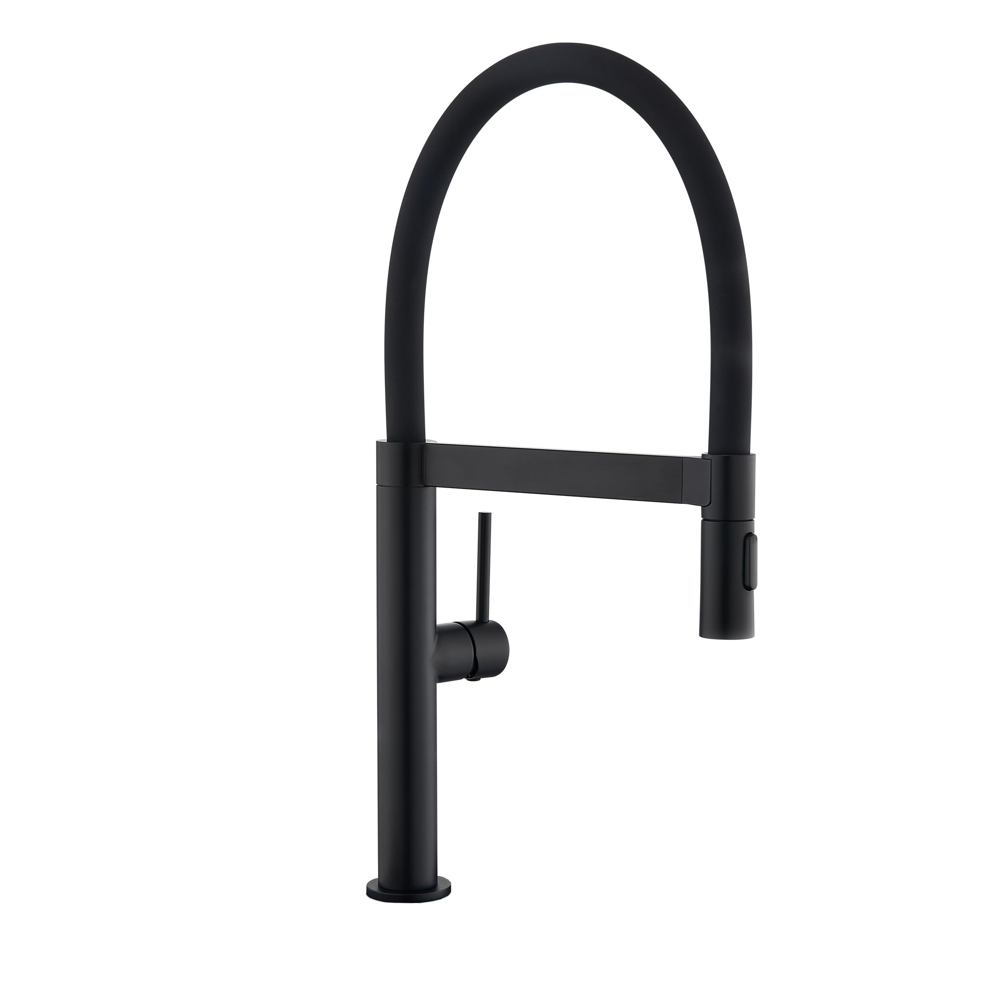 Tohlar Black Kitchen Faucet With Pull Down Sprayer, Matte Black Kitchen Sink Faucet Commercial Single Handle Kitchen Faucets For Kitchen Farmhouse Laundry Rv
