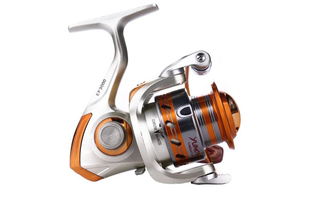 Yomores Yumoshi Ef Series Fishing Spinning Reel 12 Bb Whole Metal Line Cup, Smooth Reel With Graphite Body (Ef6000)