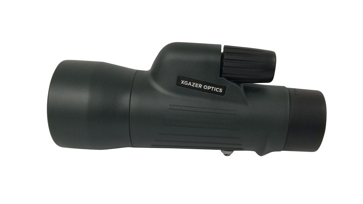 Xgazer Optics 10X50 Point View High Powered Monocular- Waterproof Bird Watching, Hunting, Fishing,Travel, Safari, Hiking, Monocular- Long Range, Eye-Relief Monocular W/Wrist Strap, Case & Cloth