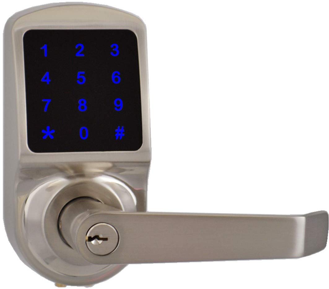 Scyan Smart Door Lock, Keyless Entry Door Lock, X3 Handle Lock With Touchscreen Keypad Access, Auto Lock Satin Nickel