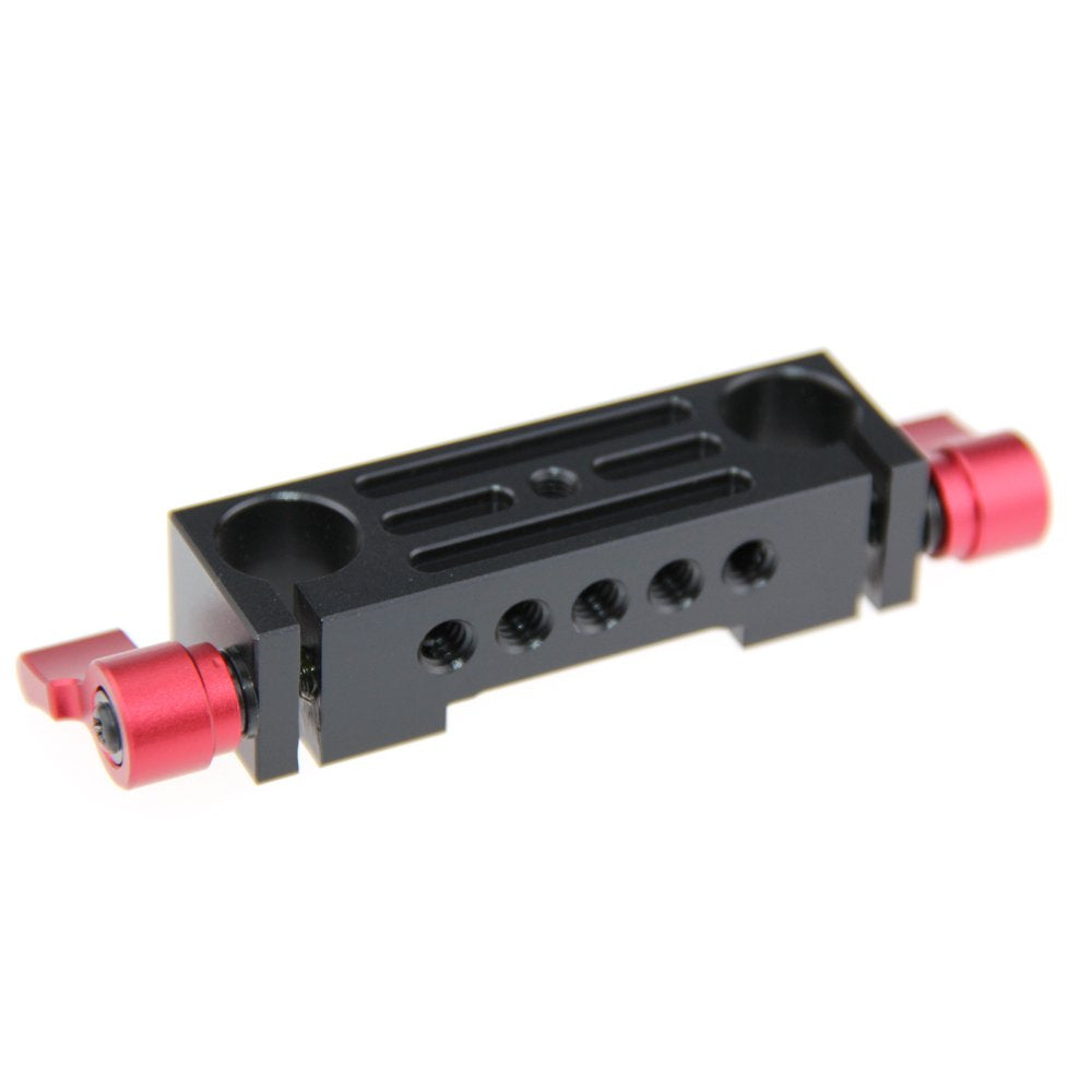 Camvate Aluminum 15Mm Rod Clamp Railblock For Dslr 15Mm Rail Rig Support System(Red) - 1138