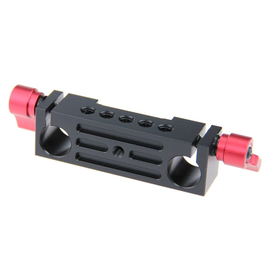 Camvate Aluminum 15Mm Rod Clamp Railblock For Dslr 15Mm Rail Rig Support System(Red) - 1138