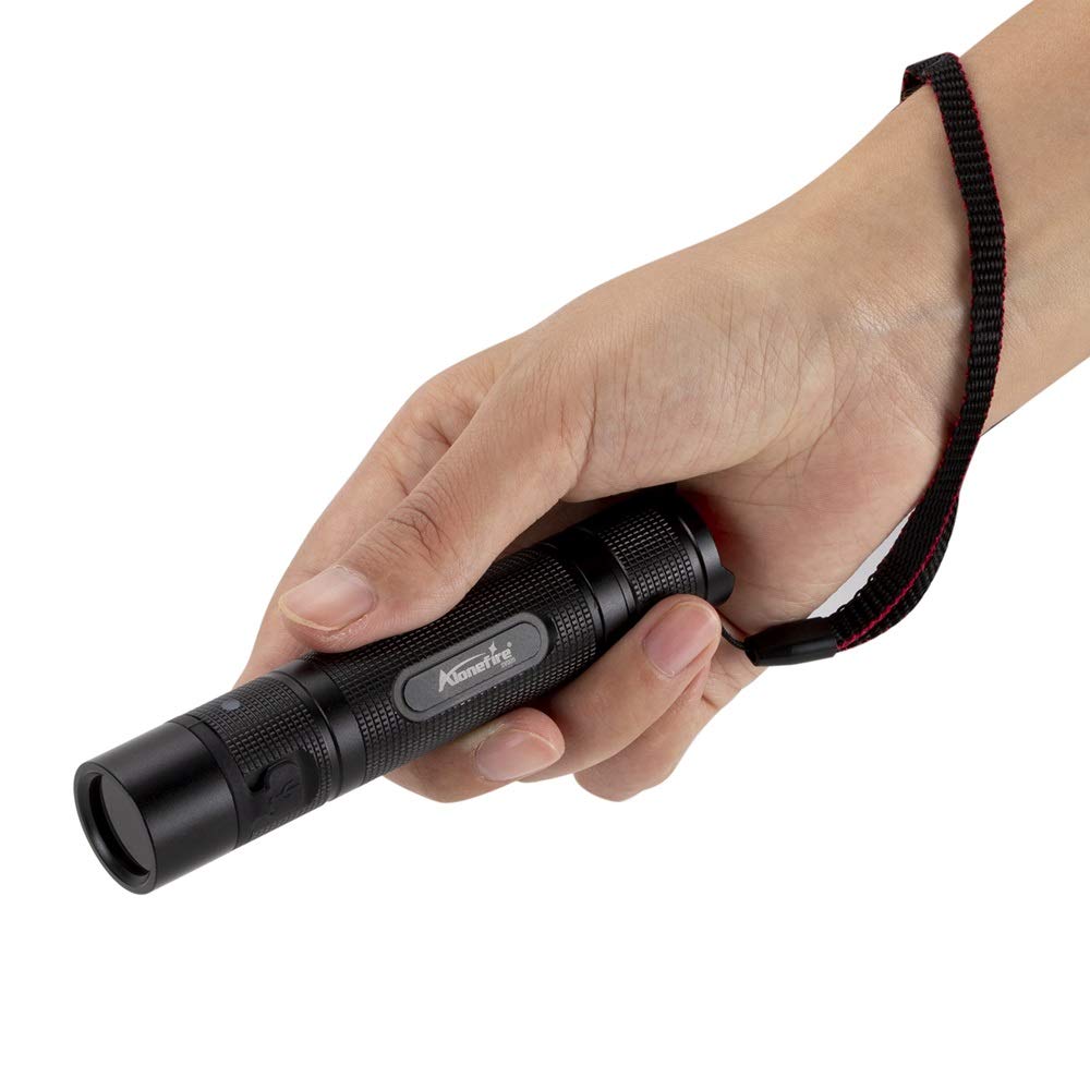 Alonefire Sv005 10W 365Nm Uv Flashlight Black Light Powerful Usb Rechargeable Woods Lamp Bed Bug Detector For Pet Urine Detection, Resin Curing, Minerals, Ac Leak With Uv Protective Glasses, Battery