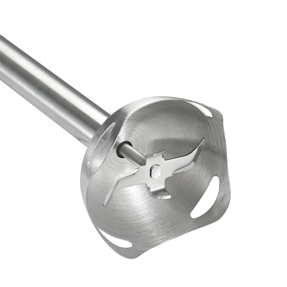 Vitasunhow Immersion Hand Blender, 4-In-1 Stainless Steel Handle Blender, 500W 6 Varible Speeds & Turbo, 600Ml Mixing Beaker,500Ml Food Processor, Whisk