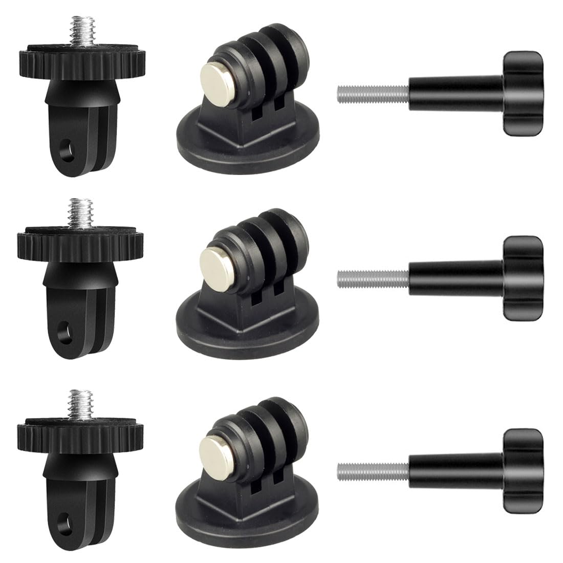 Dekeenstar Action Camera Tripod Mount Adapter 1/4"-20 Conversion Adapter Converter Compatible With Gopro Dji Osmo Insta360 Sjcam Akaso For Tripod And Other 1/4 Accessories