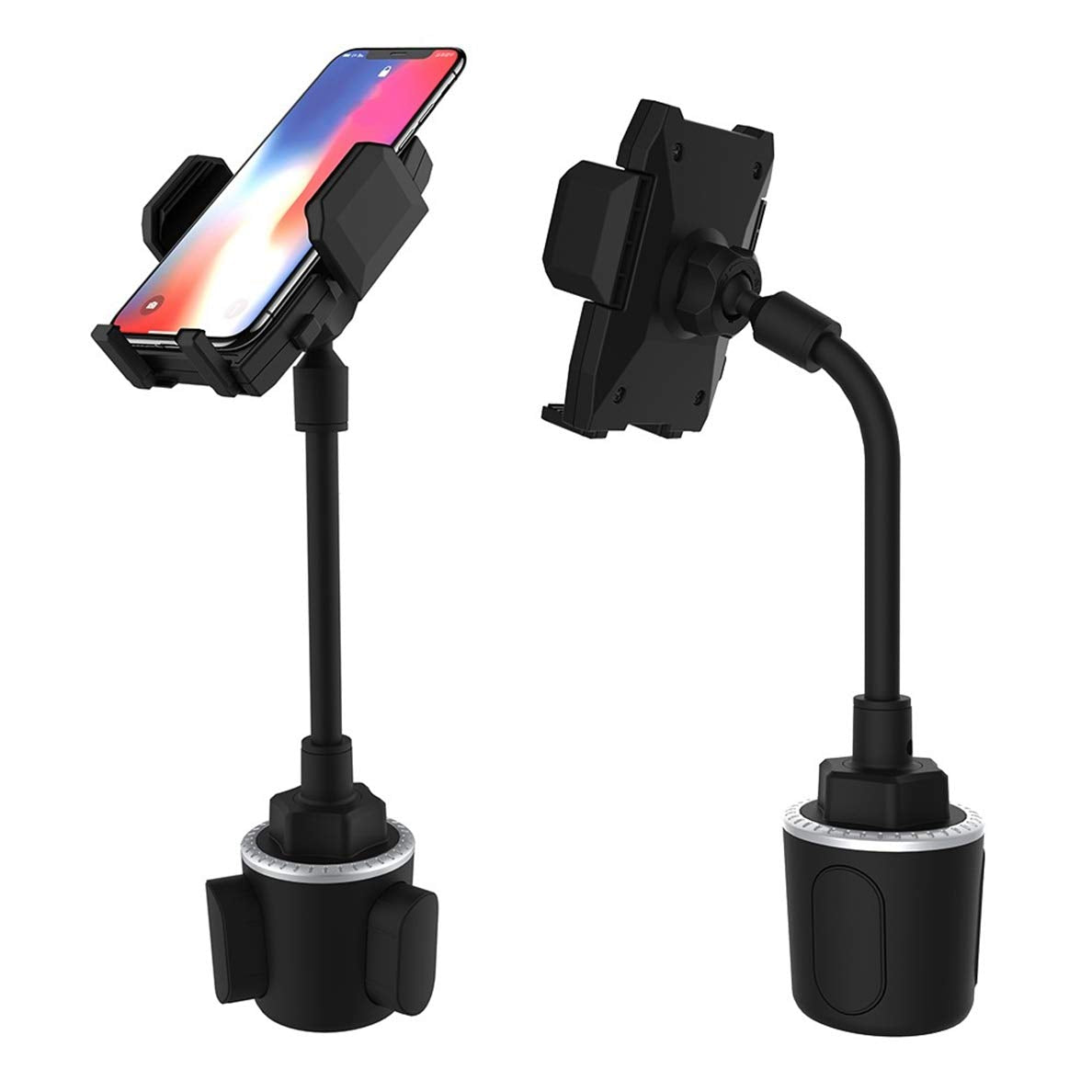 Dhystar Golf Cart Cup Phone Mount Holder,Universal Cup Holder Cell Phone Mount For Golf Cart Accessories,Car,Truck,Adjustable Fits Most Smartphones,360 Rotation