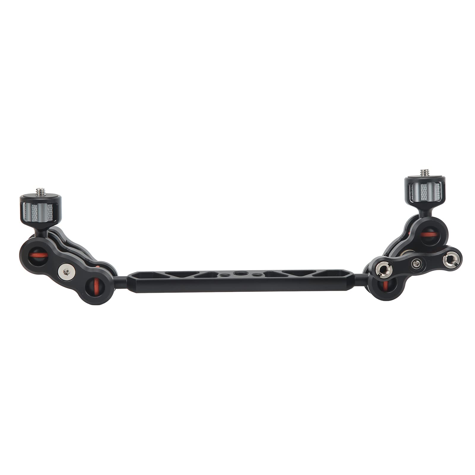 Kimiss Articulating Arm Camera Mount 13In Articulating Magic Arm Camera Mount Adjustable Cnc Aluminum Alloy With 1/4" And 3/8" Thread For Led Light Microphone