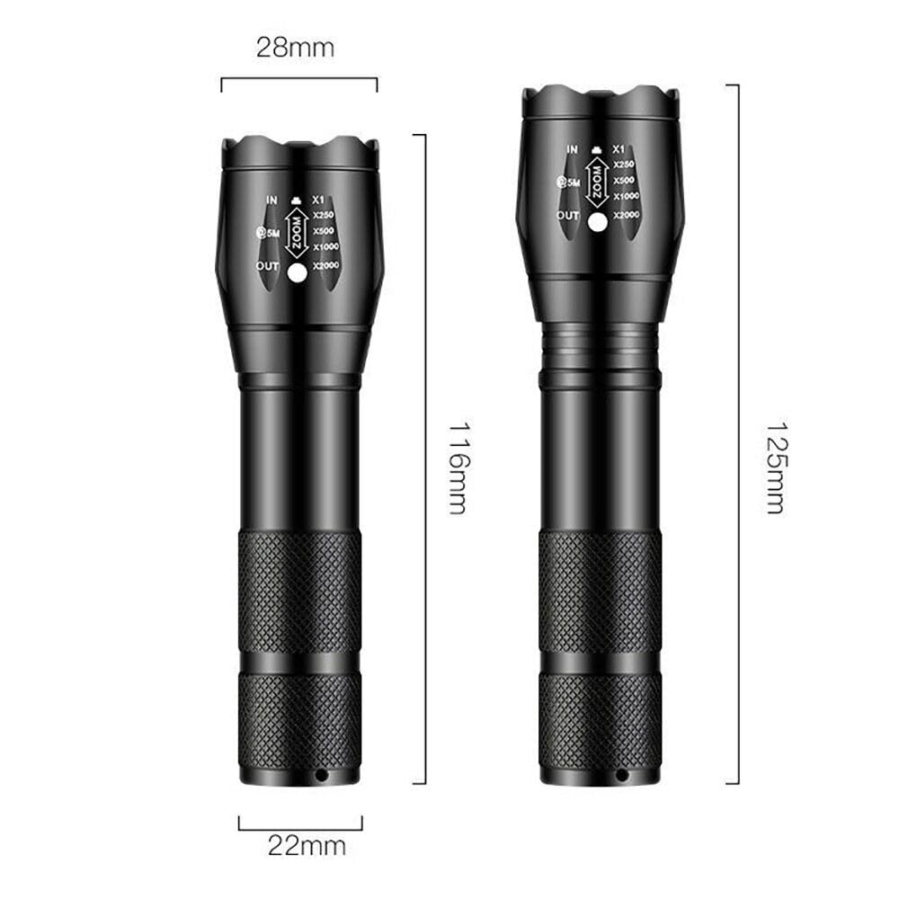 Mviocs 10 Pack Led Flashlight, Bright Powerful Flash Light With 5 Lighting Modes, Small Zoomable Utility Flashlights High Lumens, Waterproof Edc Flashlights For Home, Camping, Emergency