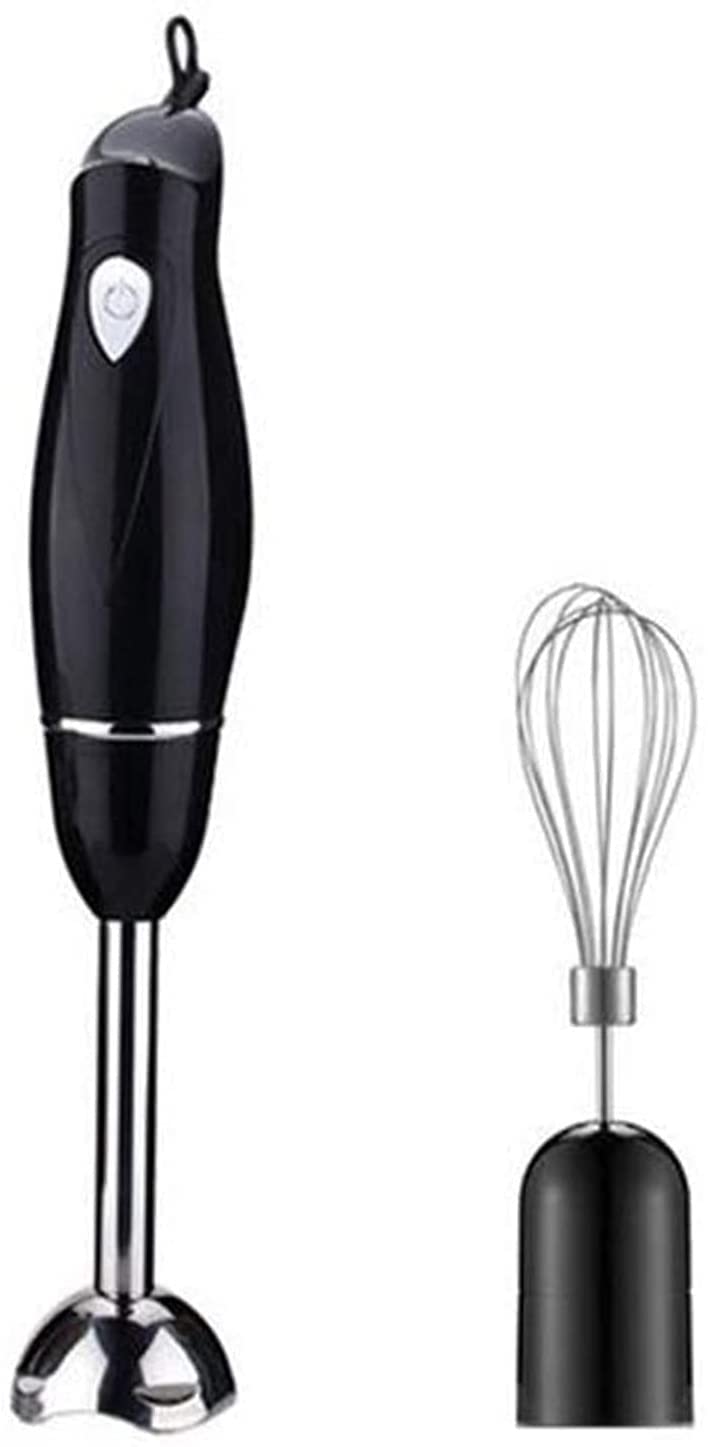 Kaabeto Immersion Hand Blender, 180W 2-Speed Stainless Steel Stick Blender With Egg Beater, For Soups, Sauces, Smoothies, Puree Infant Food, Bpa- (Black)