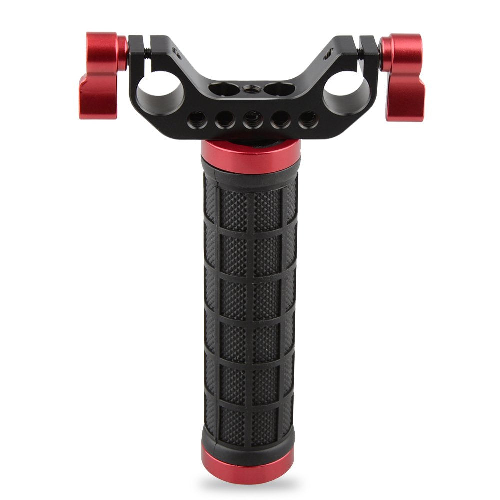 Camvate Single Mid-Handle Handheld Camera Stabilizer With 15Mm Rod Clamp For Camera Hand Grip Stabilizer - 1467