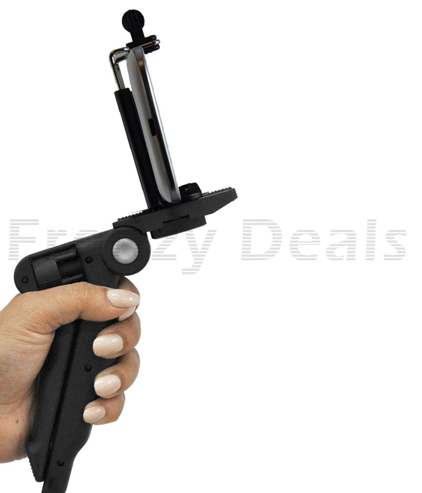 Frenzydeals 6.5" Inch Adjustable Tabletop Steady-Shot/Hand Grip Tripod For All Gopro Hero Cameras + Frenzy Deals Microfiber Cloth