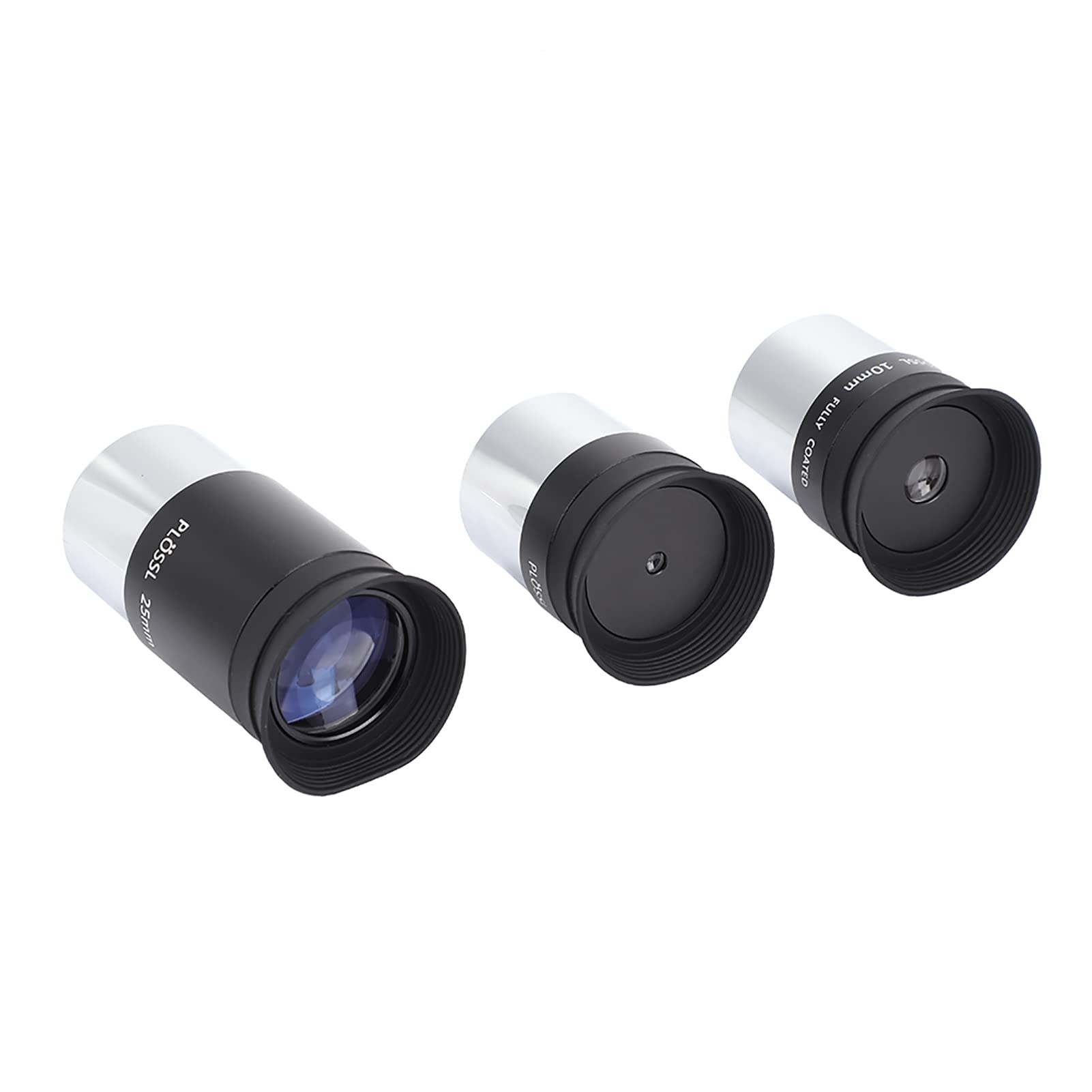 Youthink 127Eq Lenses, 1.25 Plossl Telescope Eyepiece Set 4 10 25Mm 2X Lens Kit For Astronomy