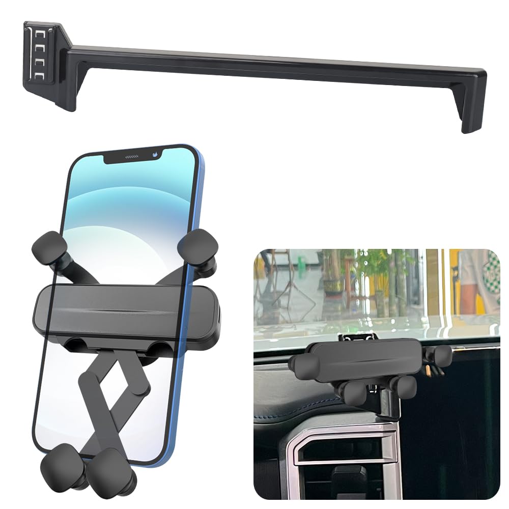 Lunqin Car Phone Holder For Toyota Tundra -,Toyota Sequoia Auto Accessories Navigation Screen Bracket Interior Decoration Mobile Cell Phone Mount