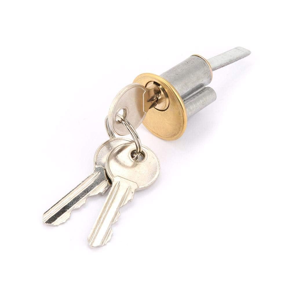 Cytgouper Anti-Theft Vertical Hinged Doors With Easy To Install, Metal Deadbolt Rim Lock, Red Security Lock With Keys For Ront Door& Home Safety