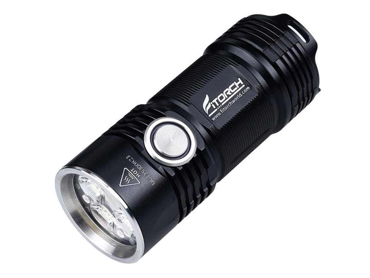 Fitorch P25 Led Flashlight - Little Fatty - 3000 Lumens, Rechargeable 26350 Li-Ion Battery, And 4 X Cree Xp-G3 Leds
