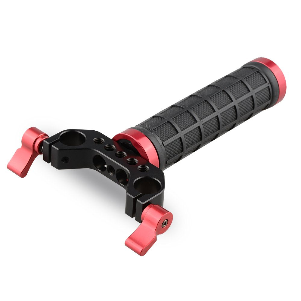 Camvate Single Mid-Handle Handheld Camera Stabilizer With 15Mm Rod Clamp For Camera Hand Grip Stabilizer - 1467