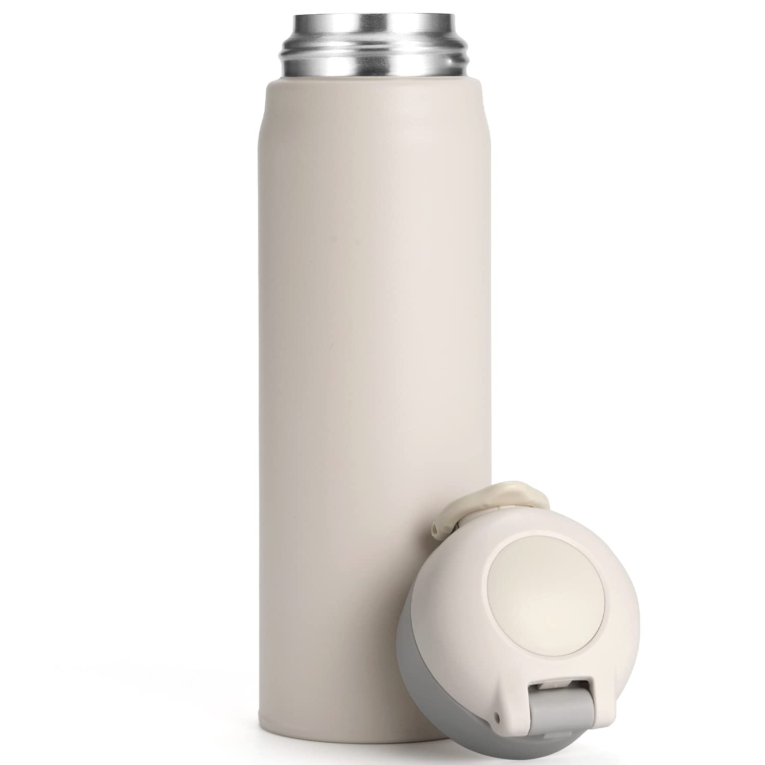 17Oz Insulated Water Bottle, Stainless Steel Sport Double Walled Coffee Thermoses, 500Ml