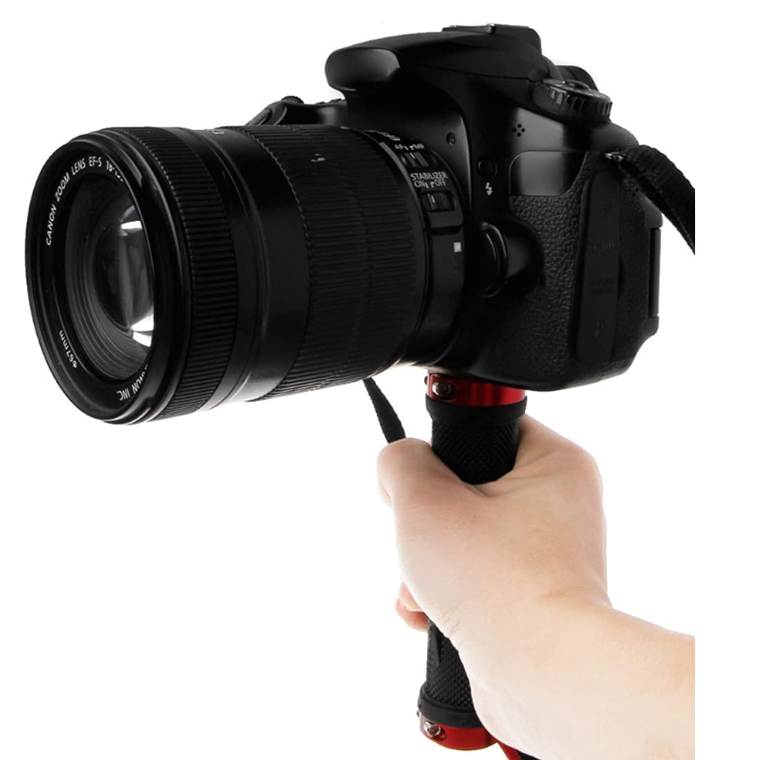 Angelreally Camera Handle Grip Support Mount Universal Stabilizer Holder Stand With 14-20 Thread For Digital Video Camera Camcorder Action Camera Led Video Light Smartphone