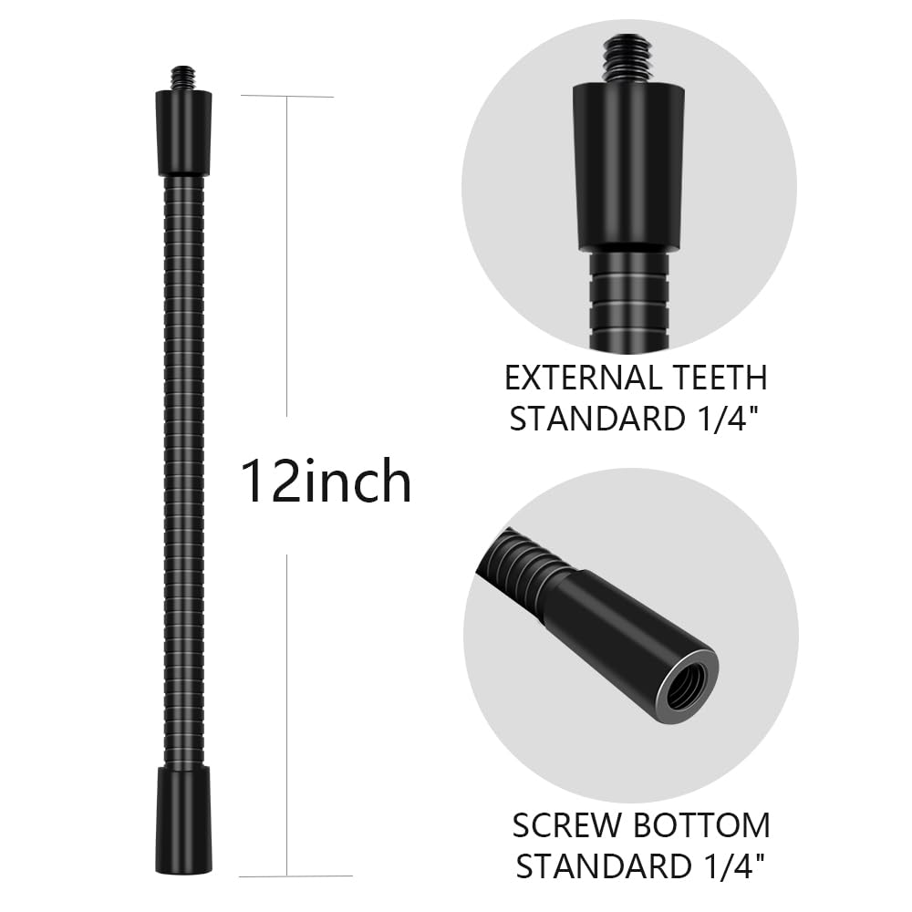 Liturui Cell Phone Tripod Tall Gooseneck And Remote 80 Inch With Bluetooth Remote Stand For Iphone Overhead Tripod