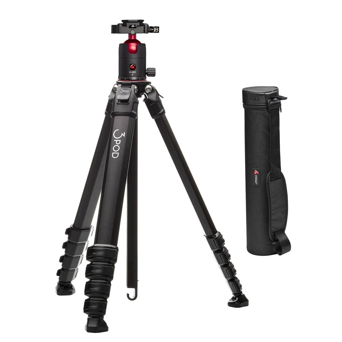 3Pod Wander 4-Section Aluminum Travel Tripod With B2 Ab Series Ball Head