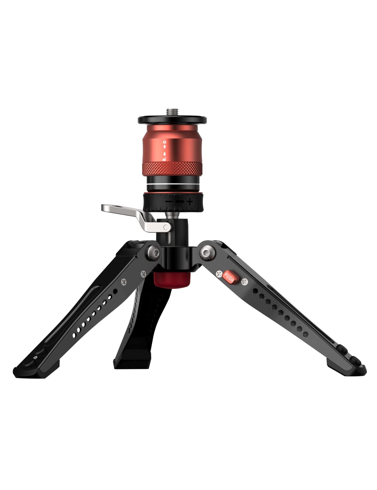Ifootage Cobra 3 Pedal Base, Mini Tripod Tabletop Desktop, Aluminum Low Profile, Payload 17.6 Lbs, Cb3 Base-P