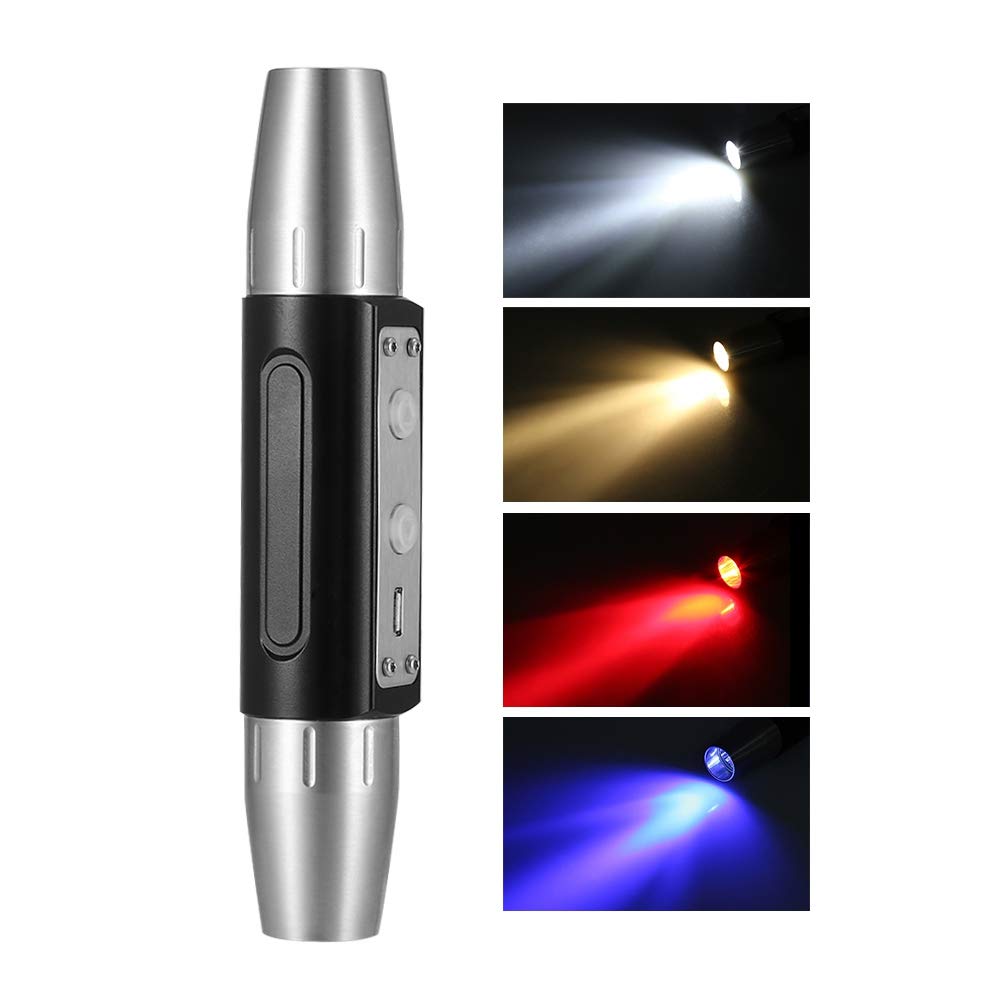 Simlug Jade Appraisal Light Detector Lamp, Super Bright Dx6 Usb Rechargeable Quad Leds Expert Jade Appraisal Flashlight For Jewelry Appraisal Gemstones Diamond