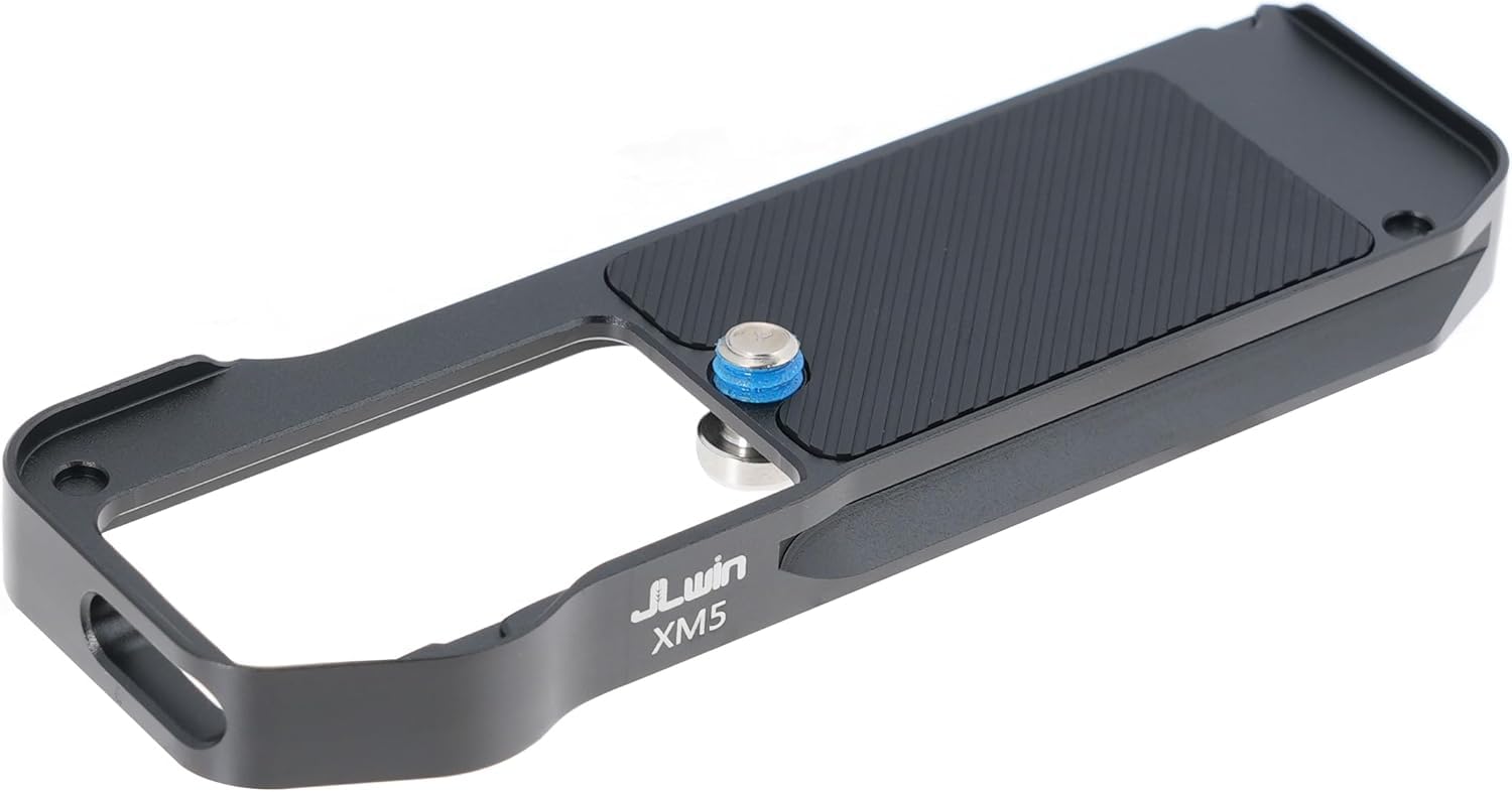 Hersmay Fuji Xm5 Camera Quick Release Base Plate For X-M5 Camera, Compatible With Arca-Swiss Fit For Dji Ronin Rs 2 / Rs 3 / Rs 3 Pro/Rs 4 / Rs 4 Pro Gimbal Stabilizer(Black)