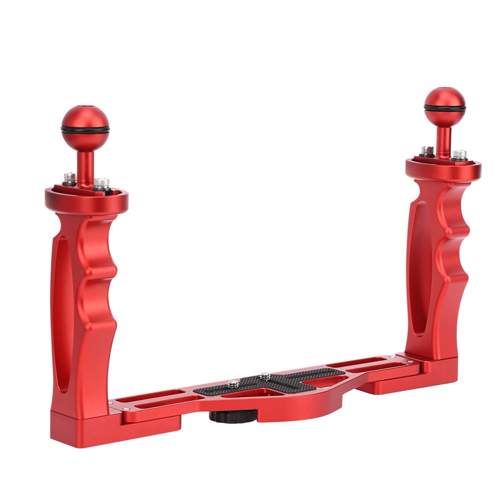 Vomeko Underwater Camera Handle Tray Bracket,Dual Handheld Hand Grip Video Stabilizer,Underwater Sports Camera Holder Stabilizer,Handheld Hand Grip Diving Flashlight Bracket