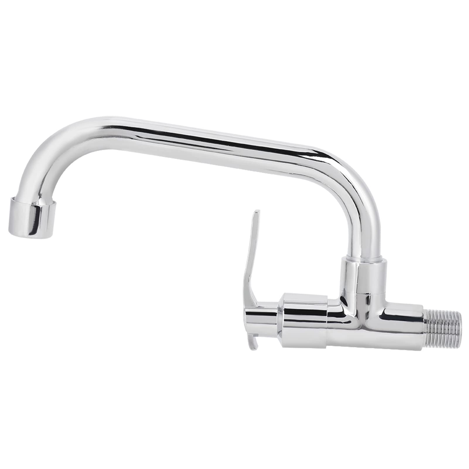 Aunmas Wall Mount Kitchen Faucet, G1/2Inch Pull Down Kitchen Faucet Cold Water Tap Single Washing Basin Sink Faucet For Home Kitchen, 9.8 Inch Silver