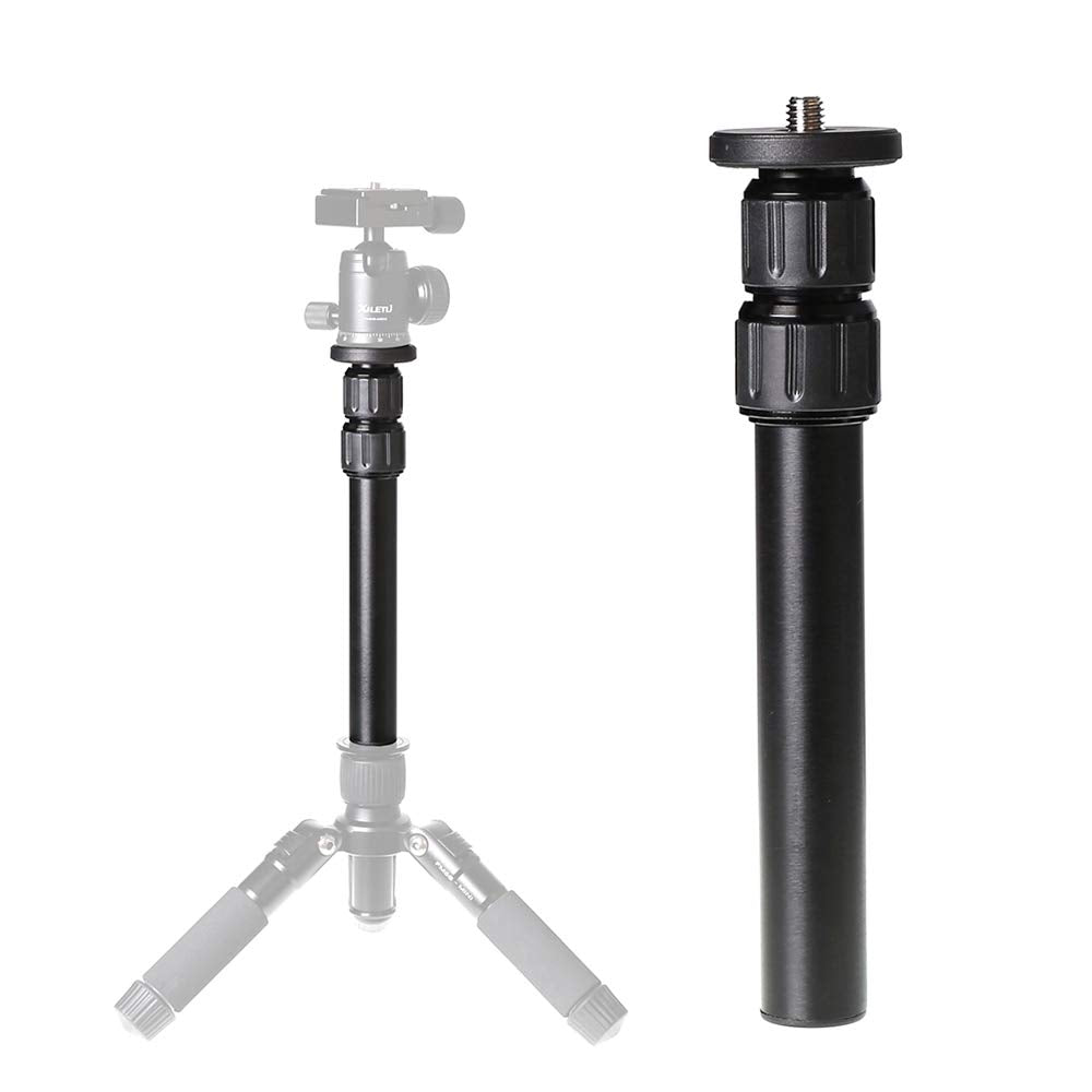 Fiewszihu Tripod Center Column Extension Camera Mount Extender Telescopic Rod 3 Section Pole For Monopod Dslr Photo Studio Outdoor Macro Shooting