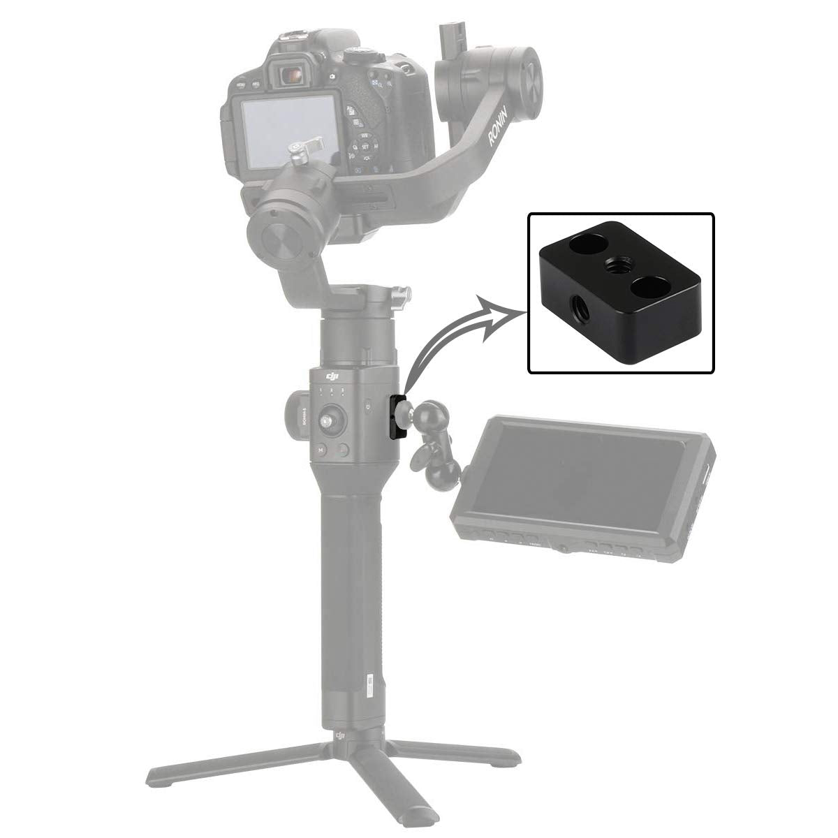 Camvate Extension Plate For Dji Ronin S Handheld Stabilizer